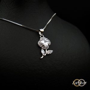 نيم ست نقره زنانه و دخترانه فروشگاه اينترنتي جواهرات و زيورآلات نقره زرسيلور