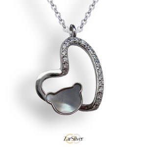 گردنبند نقره دخترانه گالری نقره زرسیلور